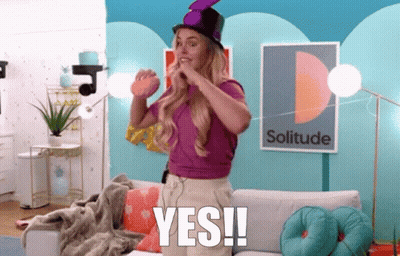 Woman In Purple Top Hat Says Yes GIF