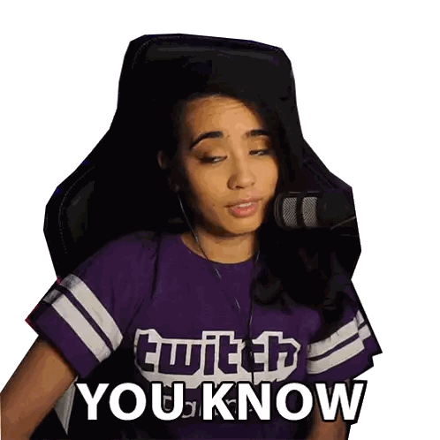 Woman In Purple Twitch Shirt Sticker