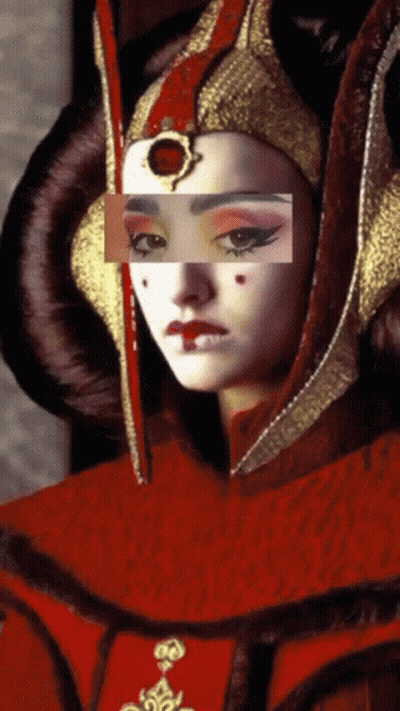 Woman In Red And Gold Outfit GIF