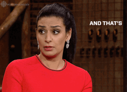 Woman In Red And That's My Opinion GIF
