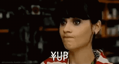 Woman In Red And White Striped Shirt Making Funny Face GIF