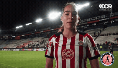 Woman In Red And White Striped Shirt GIF