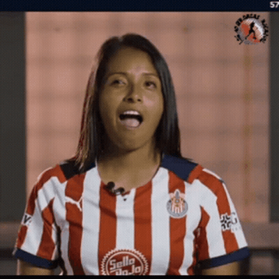 Woman In Red And White Striped Shirt Sella Jojo GIF