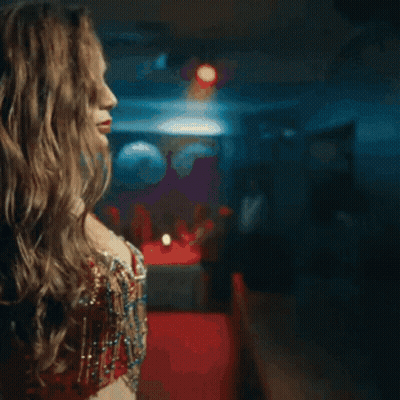 Woman In Red Bra Dancing With Arms Outstretched GIF
