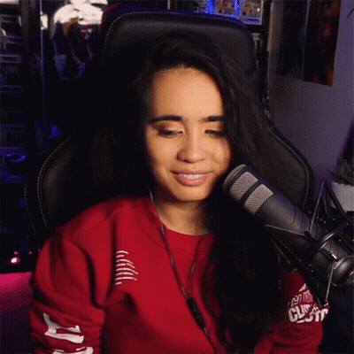 Woman In Red California Shirt Smiling GIF
