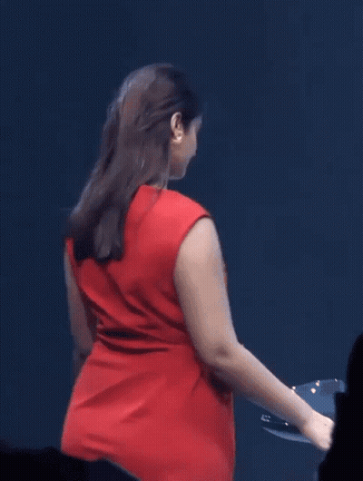 Woman In Red Dress GIF