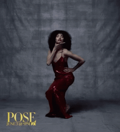 Woman In Red Dress Dancing GIF