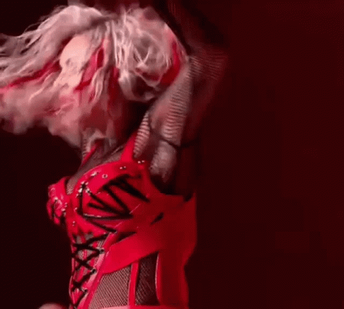 Woman In Red Dress Dancing GIF