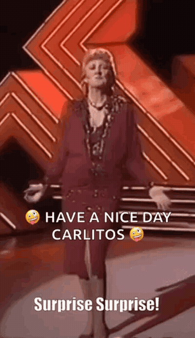 Woman In Red Dress Dancing Have A Nice Day Carlitos GIF