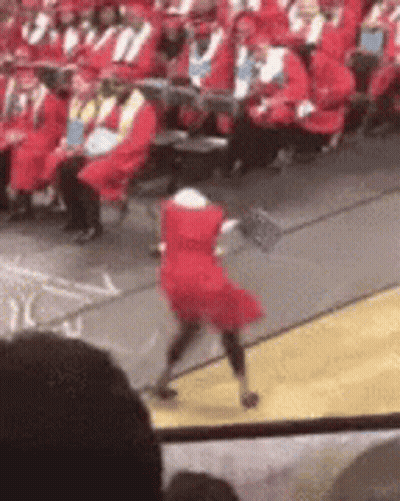 Woman In Red Dress Dancing GIF