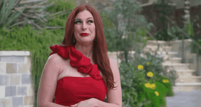 Woman In Red Dress GIF