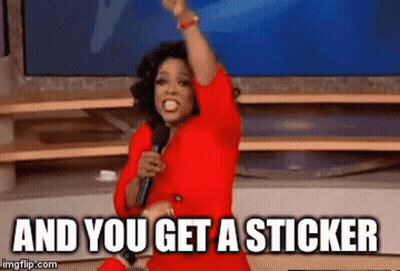 Woman In Red Dress Holding Microphone And Saying Get Sticker GIF