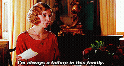 Woman in Red Dress Holding Paper Says I'm Always a Failure in This Family