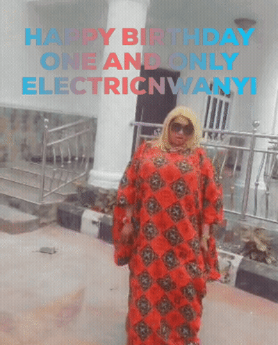 Woman In Red Dress Saying Happy Birthday One And Only Electricnwanyi GIF