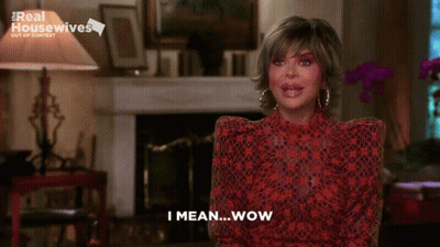 Woman In Red Dress Saying I Mean Wow GIF