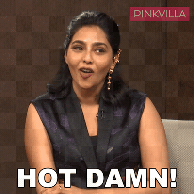 Woman In Red Dress Saying You Guys Know Them Or Something GIF