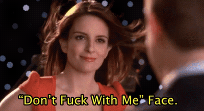 Woman In Red Dress Says Don't Fuck With Me GIF