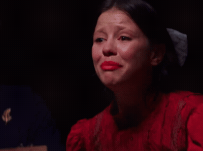 Woman In Red Dress Screaming GIF