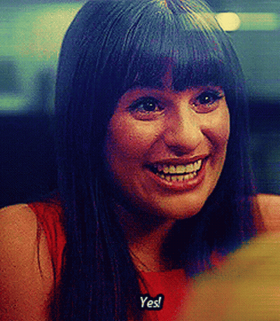 Woman In Red Dress Smiling Saying Yes GIF