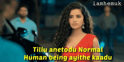 Woman In Red Dress Tillu Anetodo Normal Human Being GIF