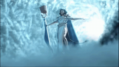 Woman In Red Dress Walking Through Wrought Iron Door GIF