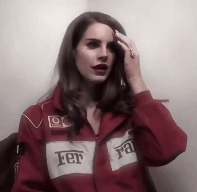 Woman In Red Fer Jacket GIF