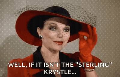 Woman In Red Hat And Gloves Saying Well GIF