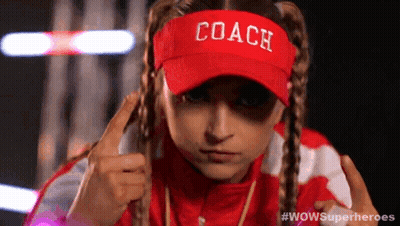 Woman In Red Hat Saying Coach GIF