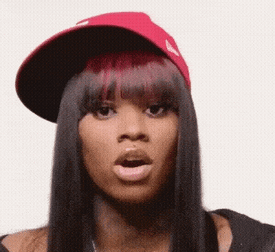 Woman In Red Hat Surprised GIF