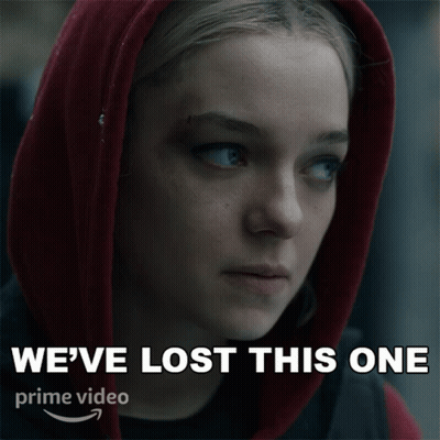 Woman In Red Hoodie We've Lost This One GIF