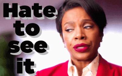 Woman In Red Jacket Hate To See It GIF