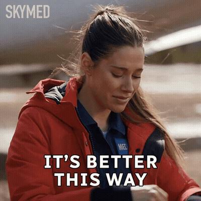 Woman In Red Jacket It's Better This Way GIF