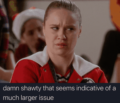 Woman In Red Jacket Saying Damn Shawty GIF