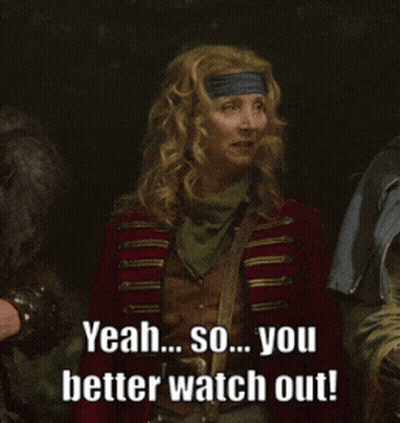 Woman In Red Jacket Saying Yeah So You Better Watch Out GIF