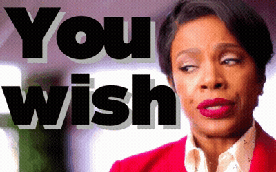Woman In Red Jacket Saying You Wish GIF