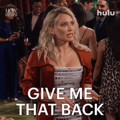 Woman In Red Jacket Says Give Me That Back GIF