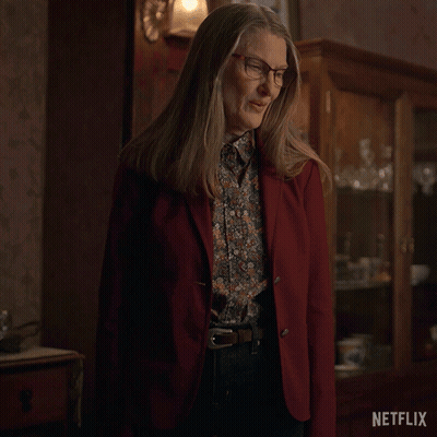 Woman In Red Jacket Says What's Wrong Netflix GIF