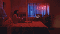 Woman In Red Room
