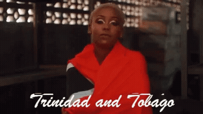 Woman In Red Scarf Trinidad And Tobago GIF