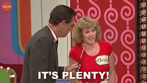 Woman In Red Shirt Interviewed By Man In Suit It's Plenty GIF