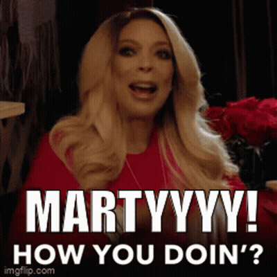 Woman In Red Shirt Saying How You Doin GIF