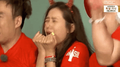 Woman In Red Shirt With Brasil Crying GIF