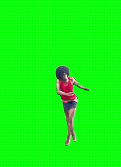 Woman In Red Tank Top And Black Hat Dancing GIF