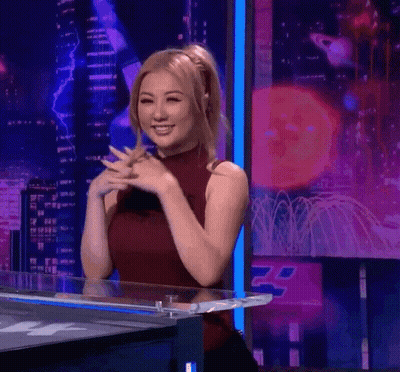 Woman In Red Tank Top Clapping GIF