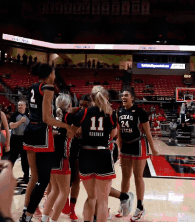 Woman In Red Texas Tech Jersey GIF