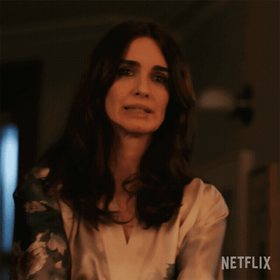 Woman In Robe Says Disappointed Netflix Poster GIF