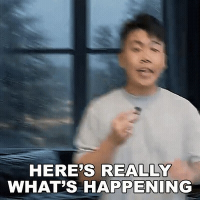 Woman In Rocking Chair Saying What's Going On Baby GIF