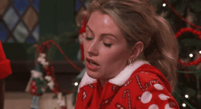 Woman In Santa Claus Costume GIF
