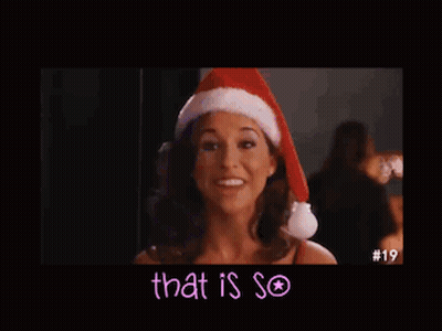 Woman In Santa Hat Gretchen Stop Trying To Make Fetch Happen GIF