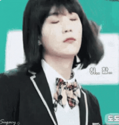 Woman In School Uniform Making Funny Face GIF